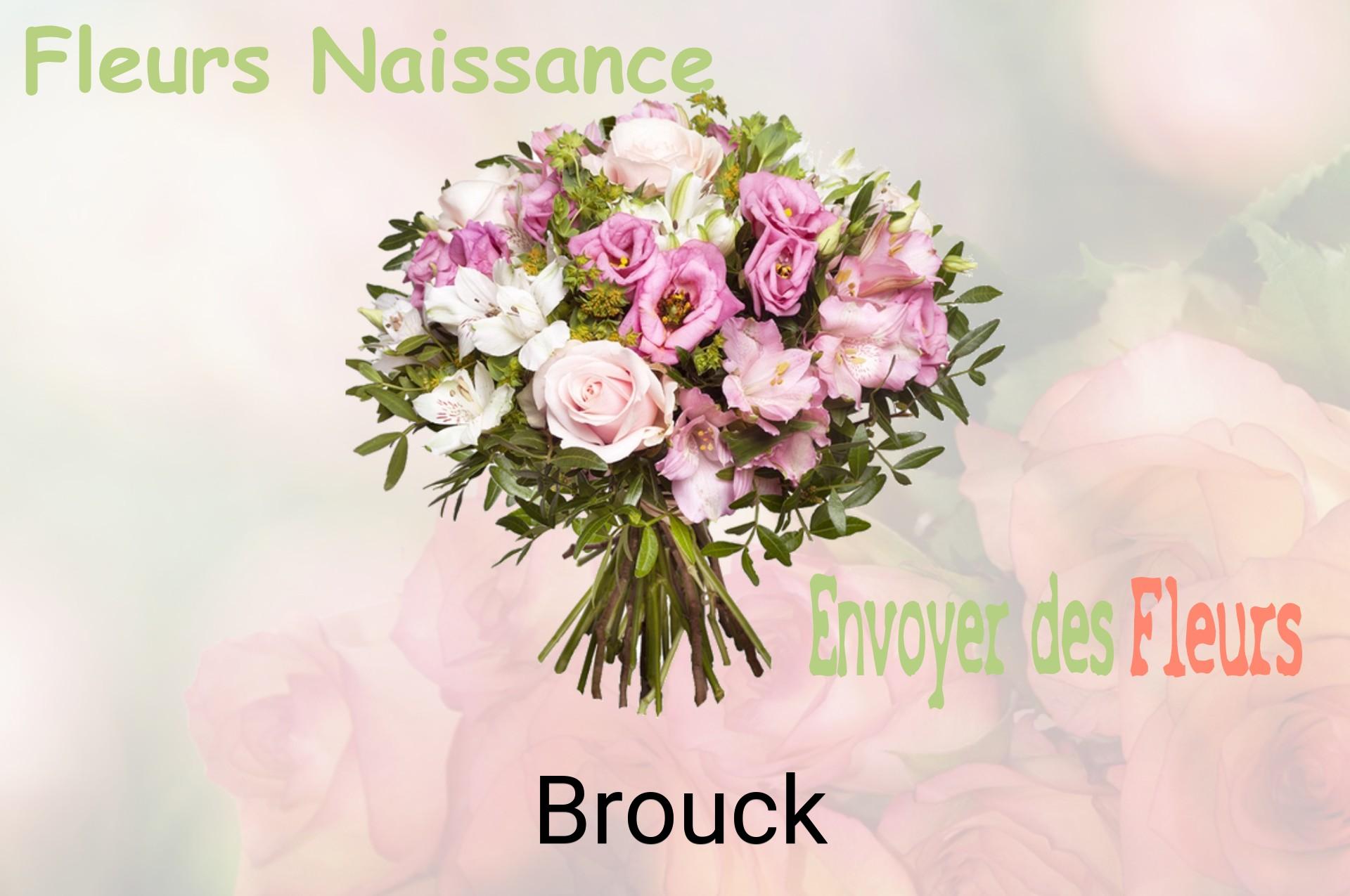 Bouquet de fleurs de naissance livré à Brouck